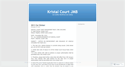 Desktop Screenshot of kristalcourtjmb.wordpress.com