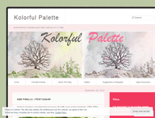 Tablet Screenshot of kolorfulpalette.wordpress.com