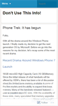 Mobile Screenshot of dontusethis.wordpress.com