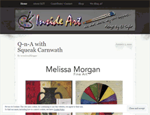 Tablet Screenshot of insideartonline.wordpress.com