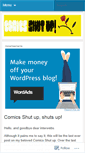 Mobile Screenshot of comicsshutup.wordpress.com