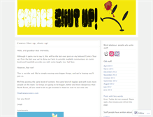 Tablet Screenshot of comicsshutup.wordpress.com