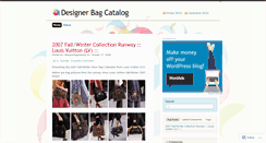 Desktop Screenshot of designerbagcatalog.wordpress.com