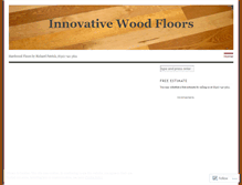 Tablet Screenshot of innovativehardwoodfloors.wordpress.com