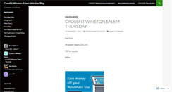 Desktop Screenshot of crossfitwinstonsalem.wordpress.com