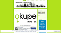 Desktop Screenshot of okupehostel.wordpress.com