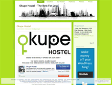 Tablet Screenshot of okupehostel.wordpress.com