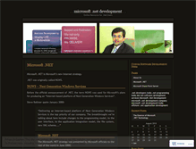 Tablet Screenshot of microsoftdotnetdev.wordpress.com