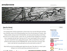 Tablet Screenshot of annalavonne.wordpress.com