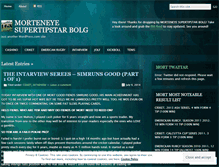 Tablet Screenshot of morteneye.wordpress.com