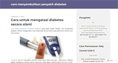 Desktop Screenshot of carameneyembuhkanpenyakitdiabetes.wordpress.com