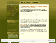 Tablet Screenshot of ourlifestoriesblog.wordpress.com