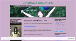 Desktop Screenshot of mydreamsaremylife.wordpress.com