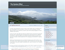 Tablet Screenshot of dominoeffect.wordpress.com