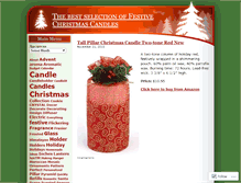 Tablet Screenshot of christmascandles.wordpress.com