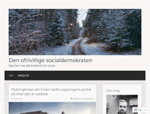 Tablet Screenshot of denofrivilligesocialdemokraten.wordpress.com