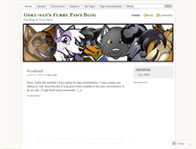 Tablet Screenshot of gsfurrypaws.wordpress.com