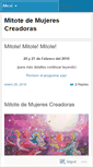 Mobile Screenshot of mitotedemujerescreadoras.wordpress.com