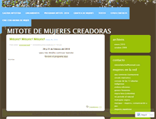 Tablet Screenshot of mitotedemujerescreadoras.wordpress.com