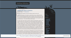 Desktop Screenshot of politicalbitches.wordpress.com