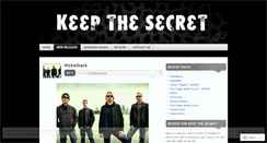 Desktop Screenshot of keepth3secretnewreleases.wordpress.com