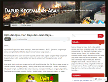 Tablet Screenshot of dapurabah.wordpress.com