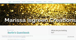 Desktop Screenshot of marissaisgreen.wordpress.com