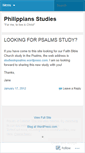 Mobile Screenshot of philippiansstudies.wordpress.com