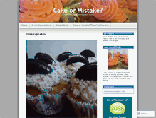 Tablet Screenshot of cakeormistake.wordpress.com