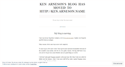 Desktop Screenshot of kenarneson.wordpress.com