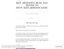 Tablet Screenshot of kenarneson.wordpress.com