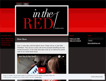 Tablet Screenshot of intheredfashionshow.wordpress.com