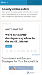 Mobile Screenshot of beautywellnesstalk.wordpress.com