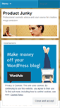Mobile Screenshot of productjunky.wordpress.com