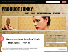 Tablet Screenshot of productjunky.wordpress.com