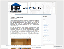 Tablet Screenshot of homeprobe.wordpress.com