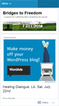 Mobile Screenshot of bridgestofreedom.wordpress.com