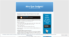 Desktop Screenshot of miraquegadgets.wordpress.com