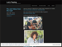 Tablet Screenshot of lulusplayground.wordpress.com