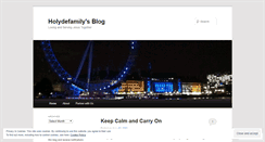 Desktop Screenshot of holydefamily.wordpress.com