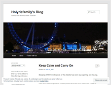 Tablet Screenshot of holydefamily.wordpress.com