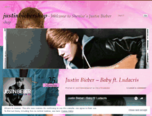 Tablet Screenshot of justinbiebershop.wordpress.com