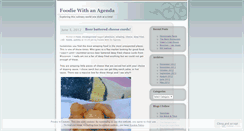 Desktop Screenshot of foodiewithanagenda.wordpress.com