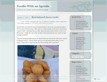 Tablet Screenshot of foodiewithanagenda.wordpress.com