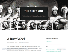 Tablet Screenshot of firstlinehockey.wordpress.com