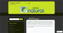 Desktop Screenshot of butiquenatural.wordpress.com