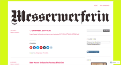 Desktop Screenshot of messerwerferin.wordpress.com