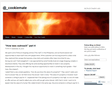 Tablet Screenshot of cookiemate.wordpress.com