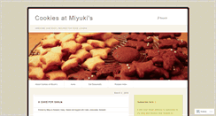 Desktop Screenshot of cookiesatmiyukis.wordpress.com