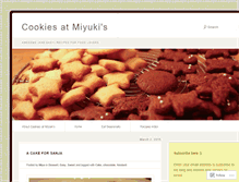 Tablet Screenshot of cookiesatmiyukis.wordpress.com